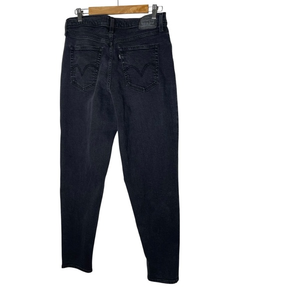 Levi’s High Waisted Mom Jean Black Denim Classic Fit Size 31 - Picture 9 of 10